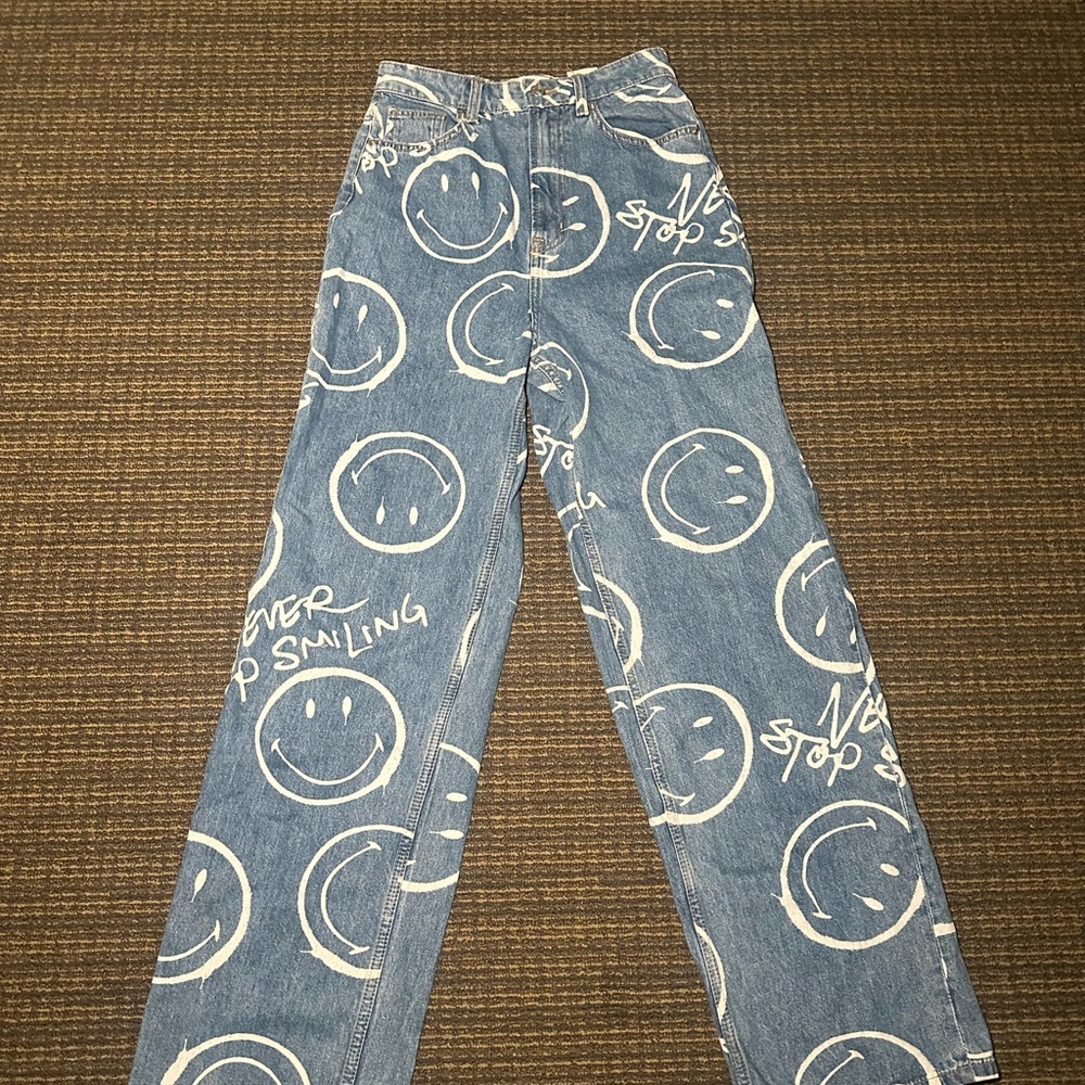 SMILEY x H&M Smile-Print Jeans